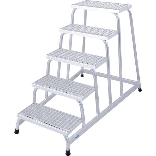 Krause 805355 Aluminium Montagetritt Arbeitshöhe (max.): 3.00 m Silber 14 kg