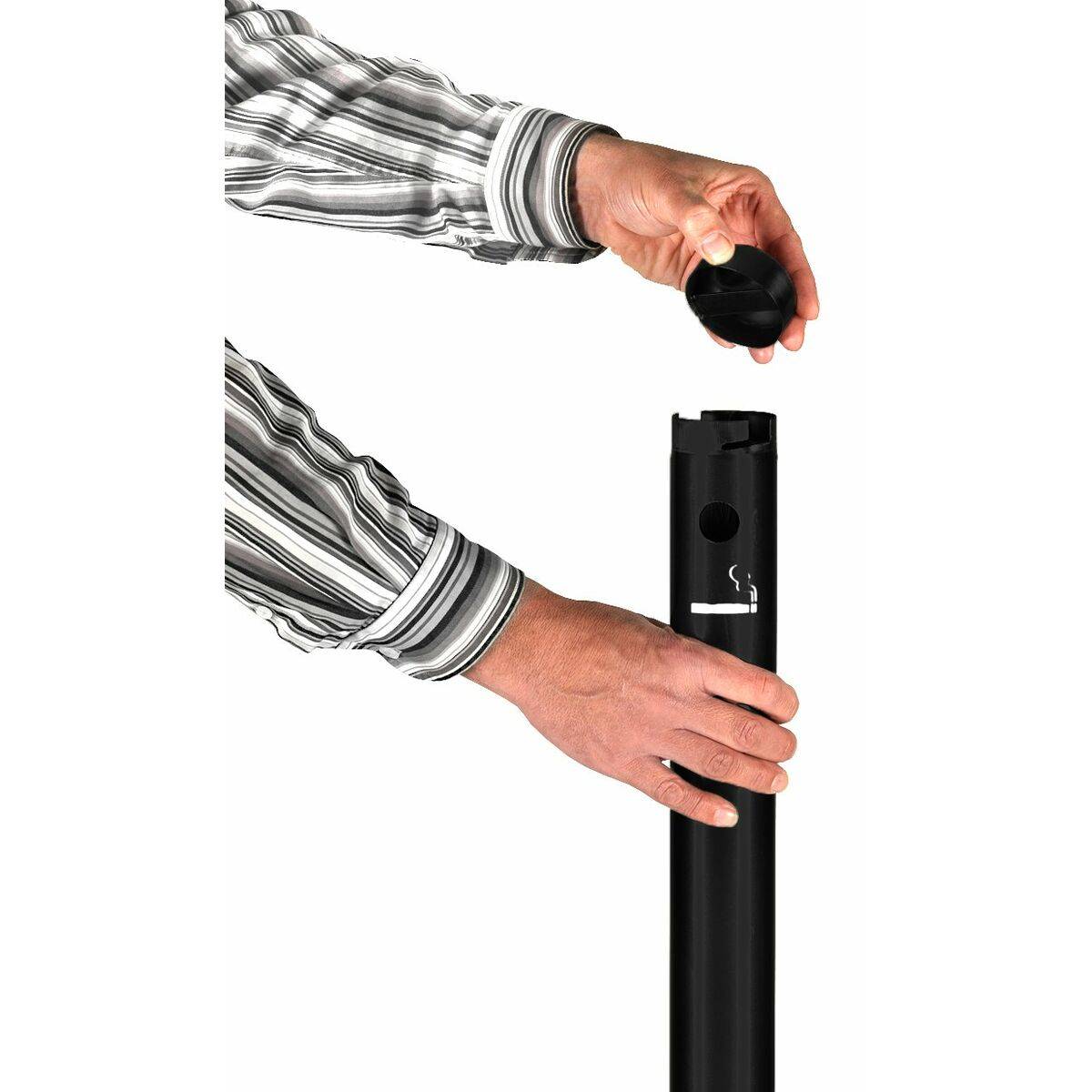 Securit Standaschersystem SMOKER POLES - Pfosten, schwarz (70020417)-1