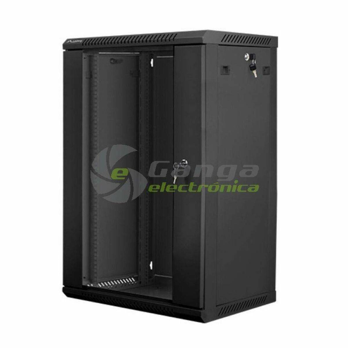 rack WF01-6618-10B 18U 901mm 600mm 600 mm wall-mounted Glass 19 Inch black-1