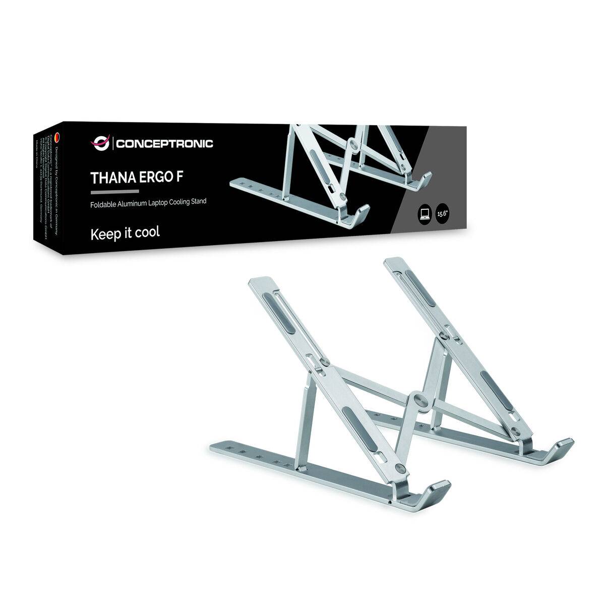 CONCEPTRONIC Cooling Stand / THANA04S Ergonomisch, Alu-3