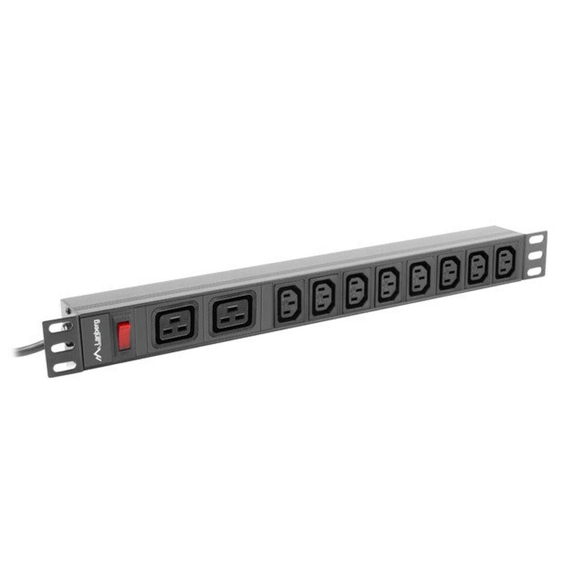 Lanberg PDU-02I1908I-0200-C20-BK - Stromverteilungseinheit (Rack - einbaufähig)-1
