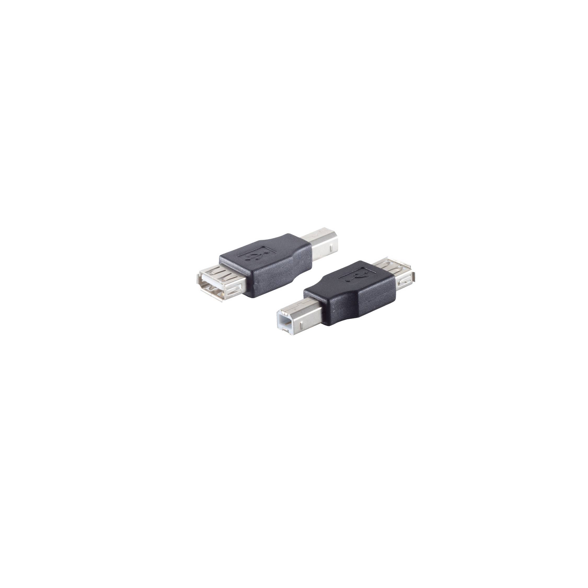 USB Adapter 2.0 A Kupplung / B Stecker-0