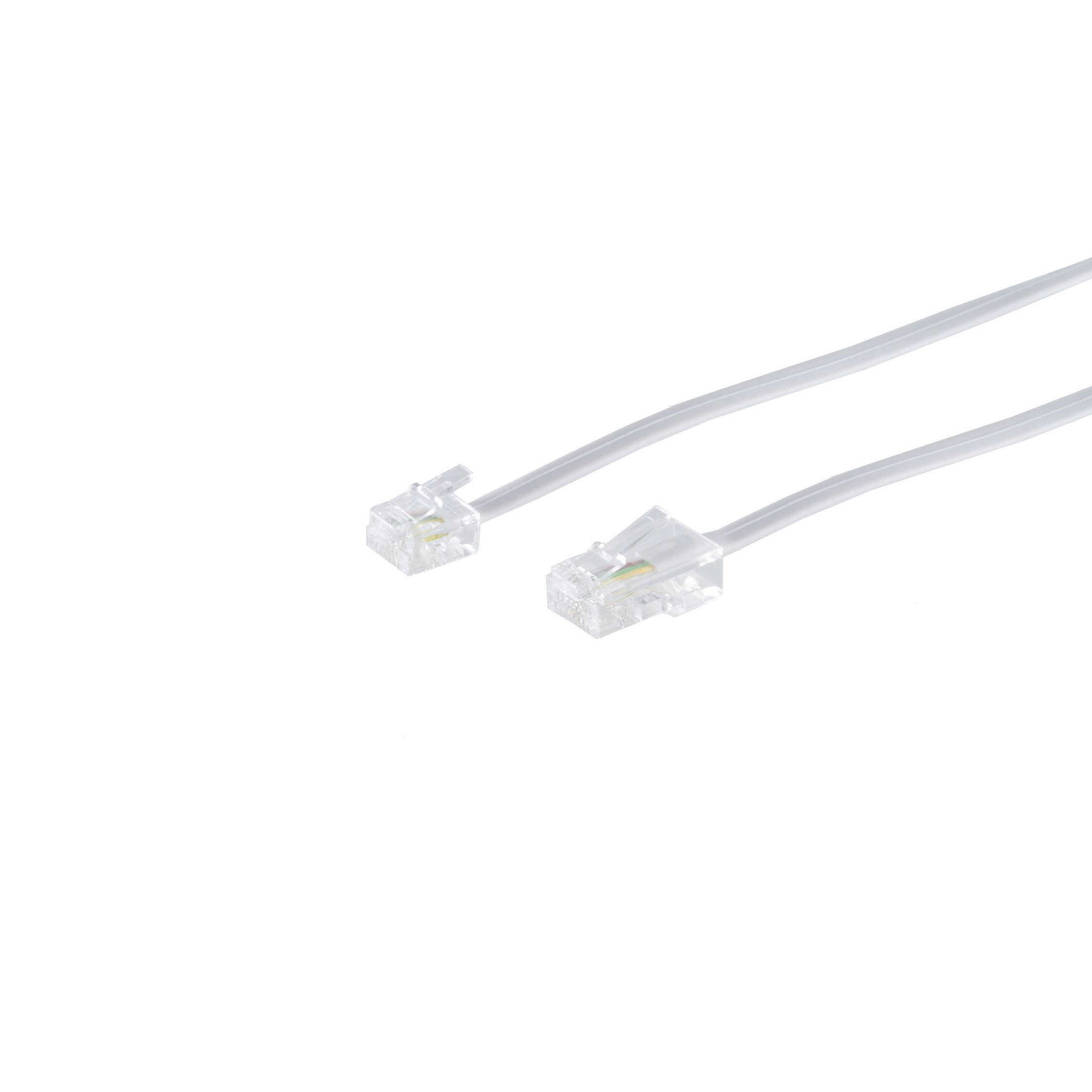 ISDN-Verbindungskabel (Modular) weiß 6m-0