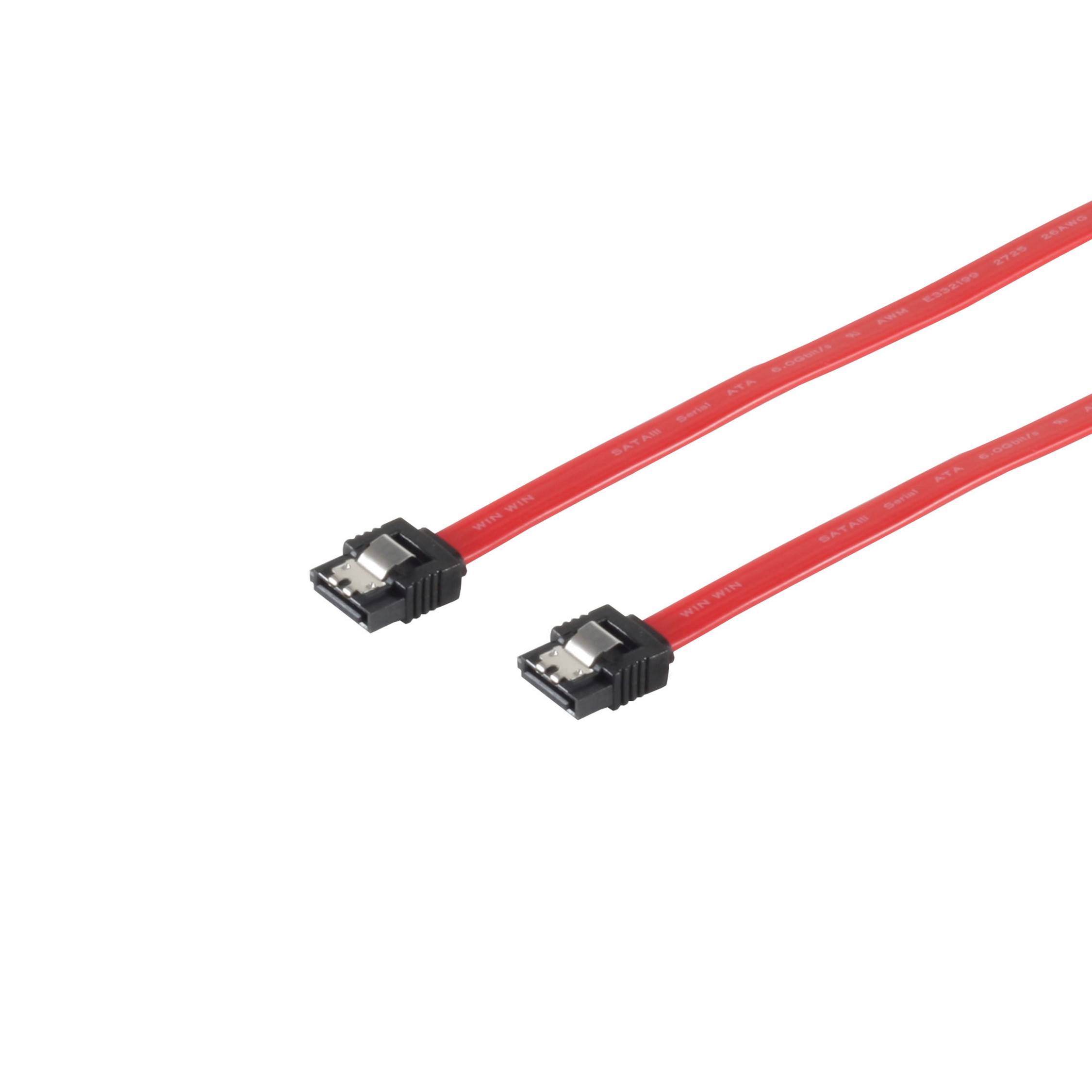 SATA-III-Kabel 3/6Gps. St./St. Befestigung 0,7m-0