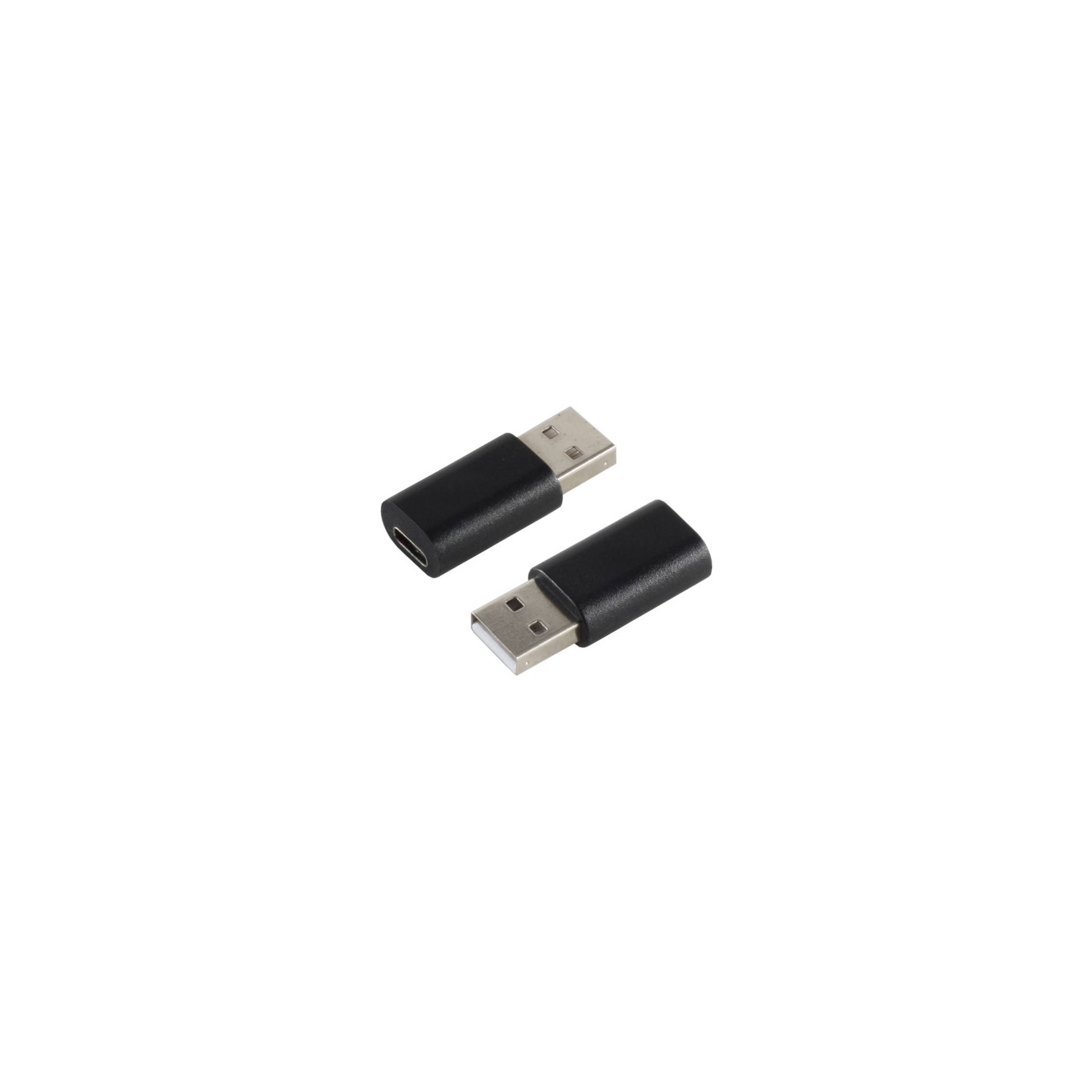 Adapter USB 2.0 A Stecker auf USB 3.1 C Buchse-0