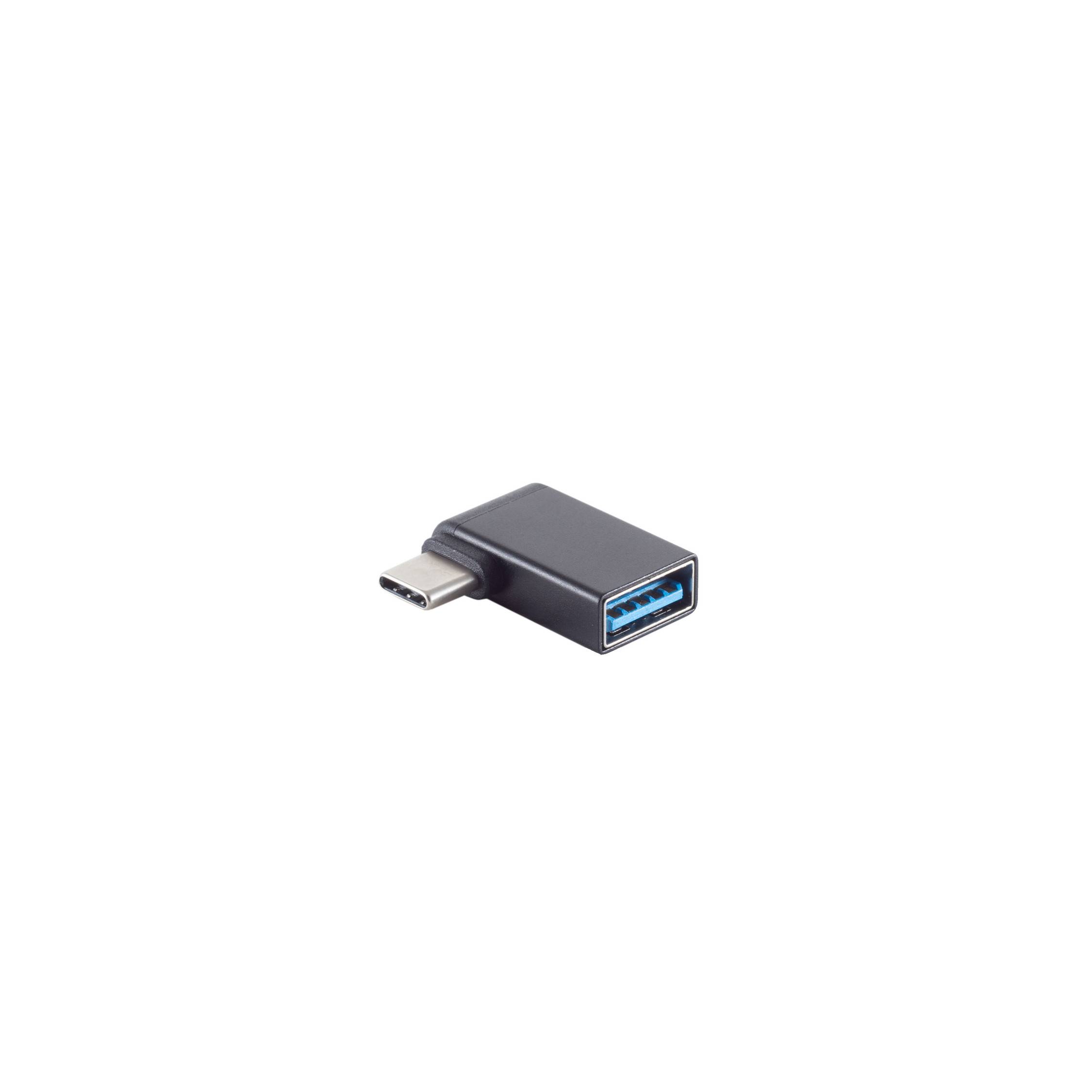 Adapter, USB-Typ C-Stecker 3.0 / USB-A Buchse, 90°-0