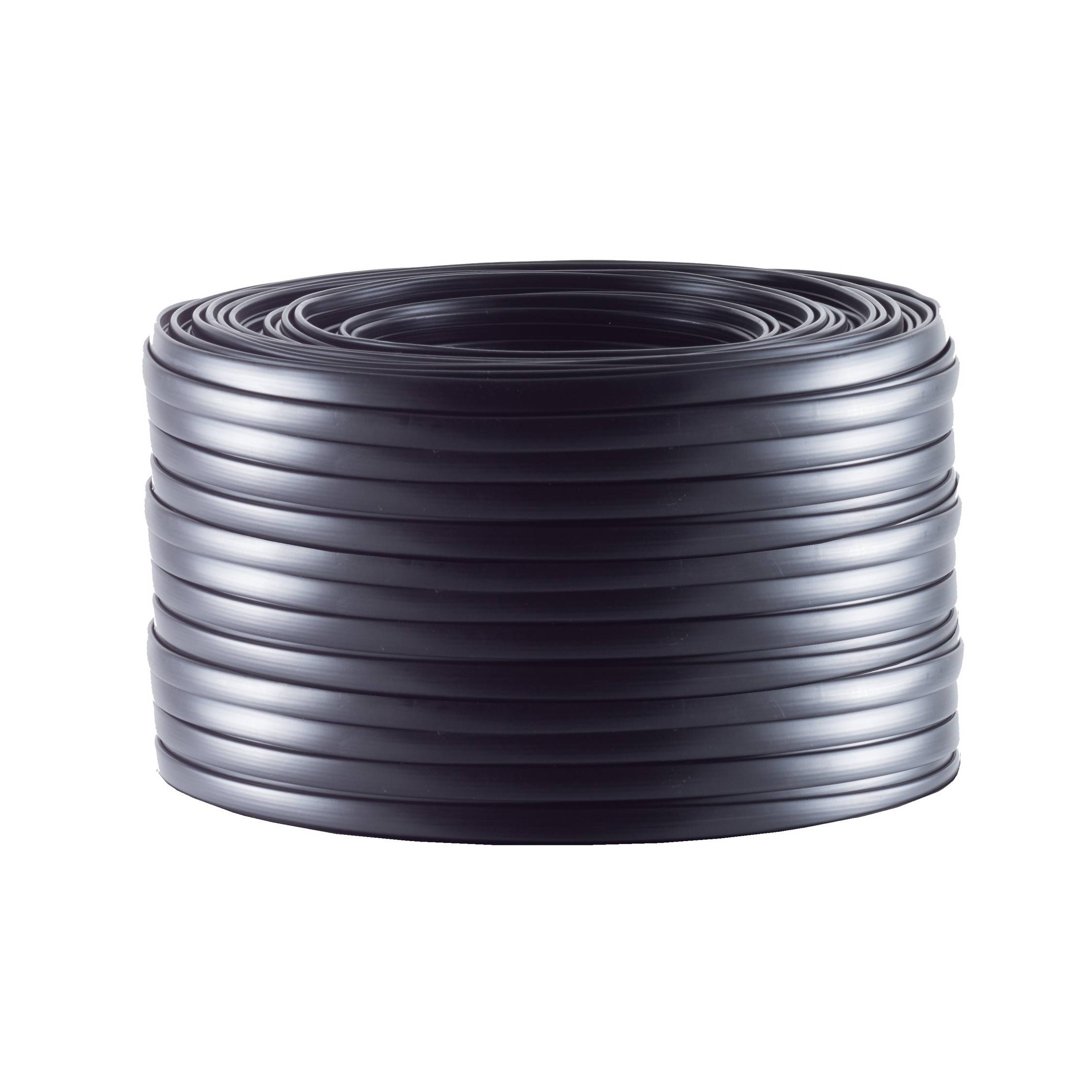 Telefonkabel 4-adrig flach schwarz 20m-0
