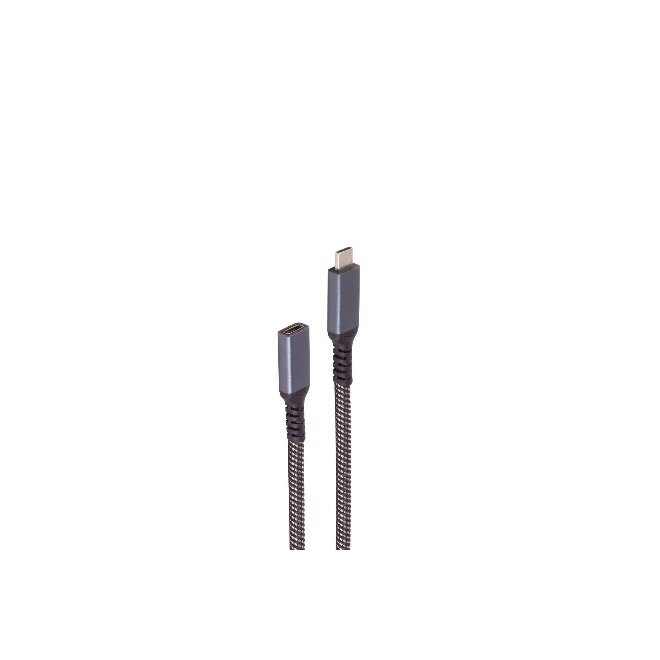 USB-C Verlängerungskabel, 3.2, PD, Textil, 1,5m-0
