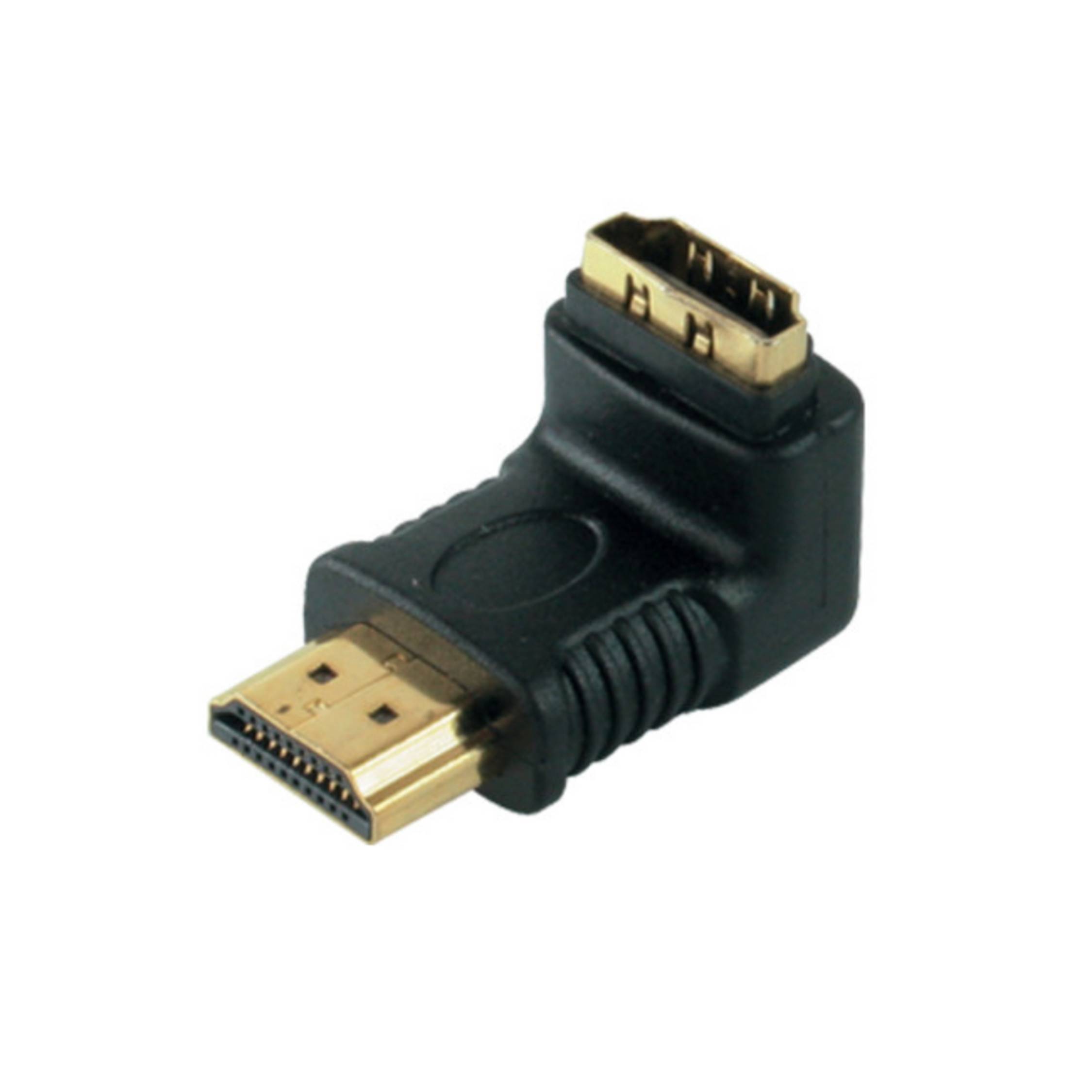 Adapter HDMI-St./HDMI-Buchse Abgang unten verg.-0