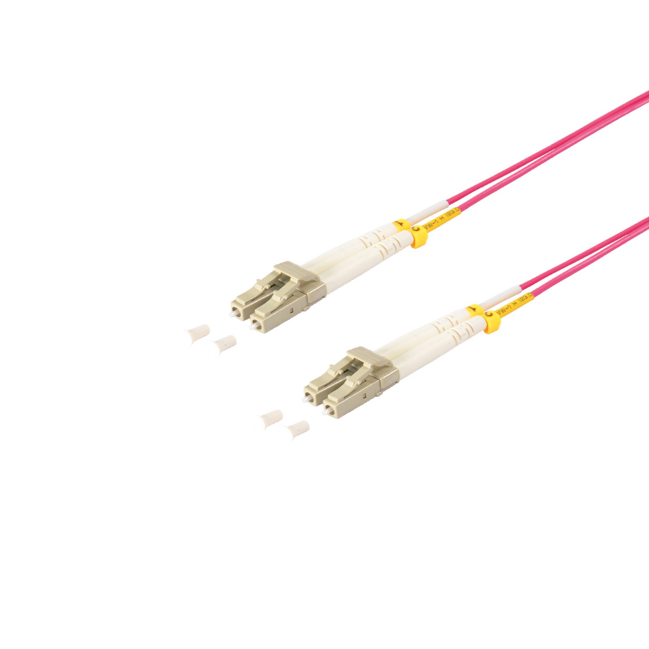 LWL-Duplex Patchkabel LC/LC 50/125µ OM4 violett 77923/4 - Multimode-Faser - 2 m-0