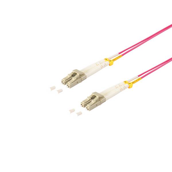 LWL-Duplex Patchkabel LC/LC 50/125µ OM4 violett 77923/4 - Multimode-Faser - 2 m