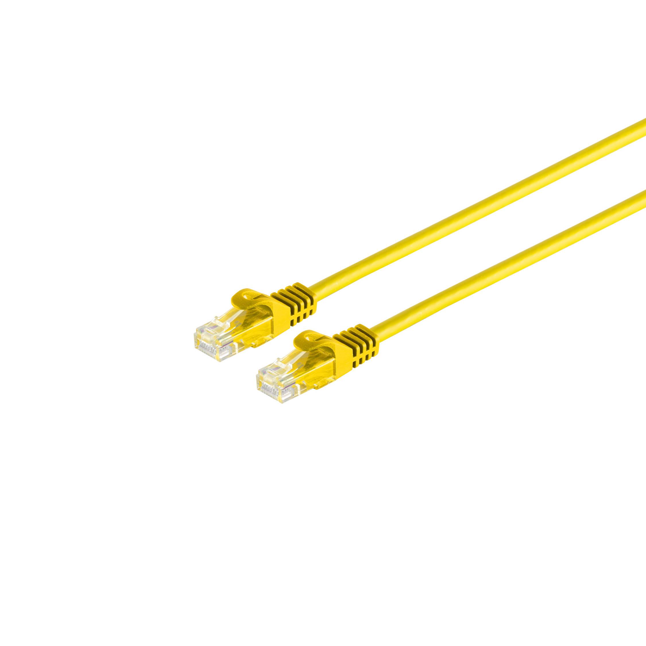 RJ45 Patchkabel CAT 7 Rohkabel U/UTP gelb 10m-0