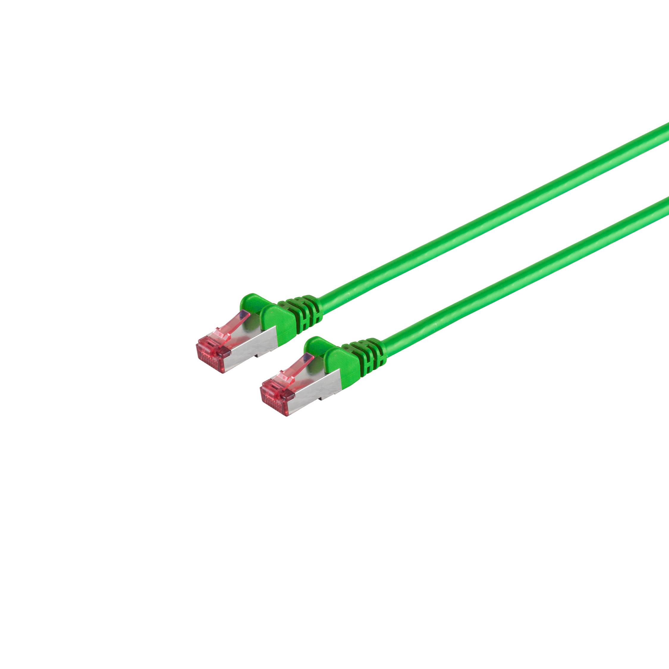 Patchkabel RJ45 S/FTP Cat6 grün PIMF - Netzwerk - CAT 6-0