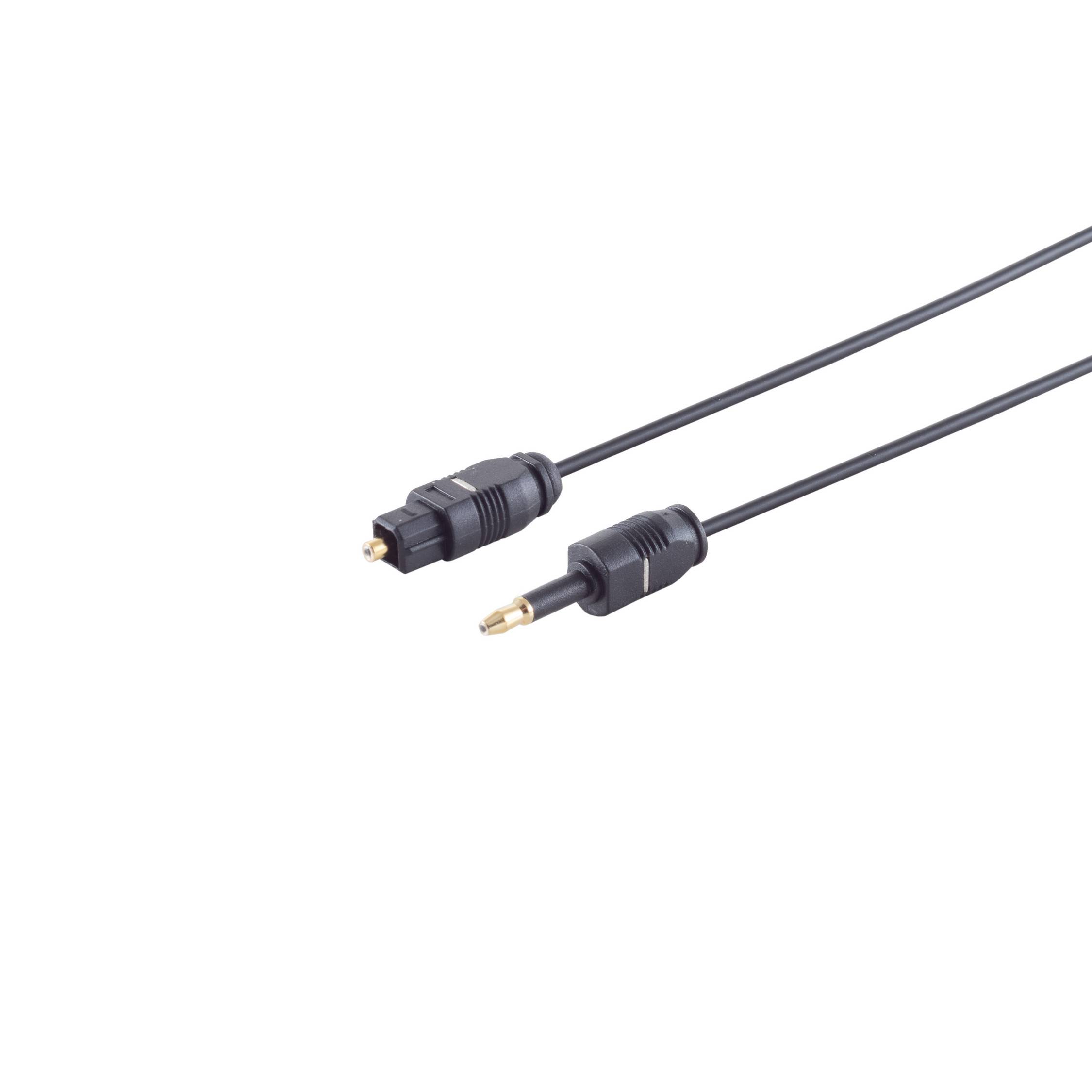LWL-Kabel 2,2mm, Toslink-St./3,5mm Opti-St. 2m-0