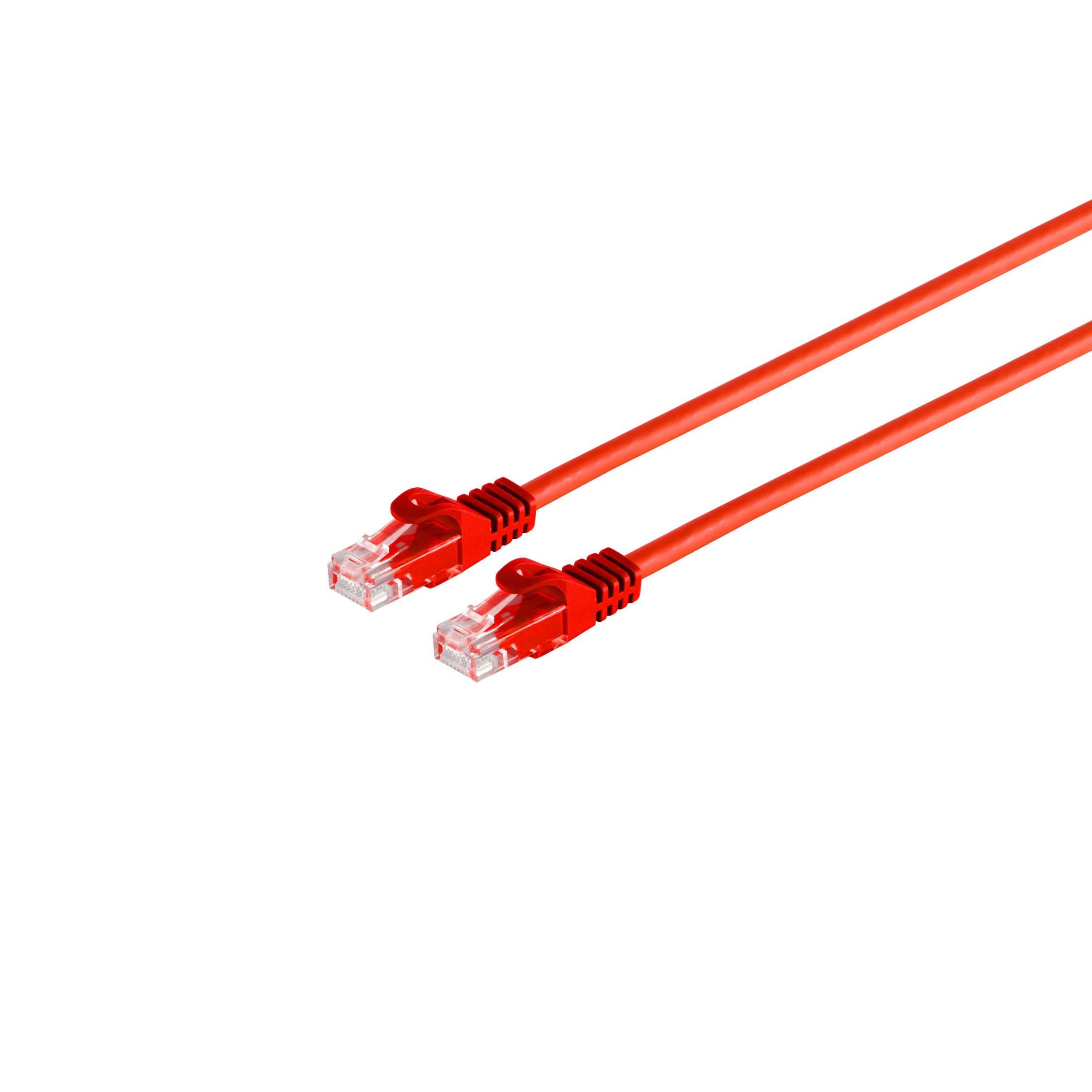 RJ45 Patchkabel CAT 7 Rohkabel U/UTP rot 1,5m-0