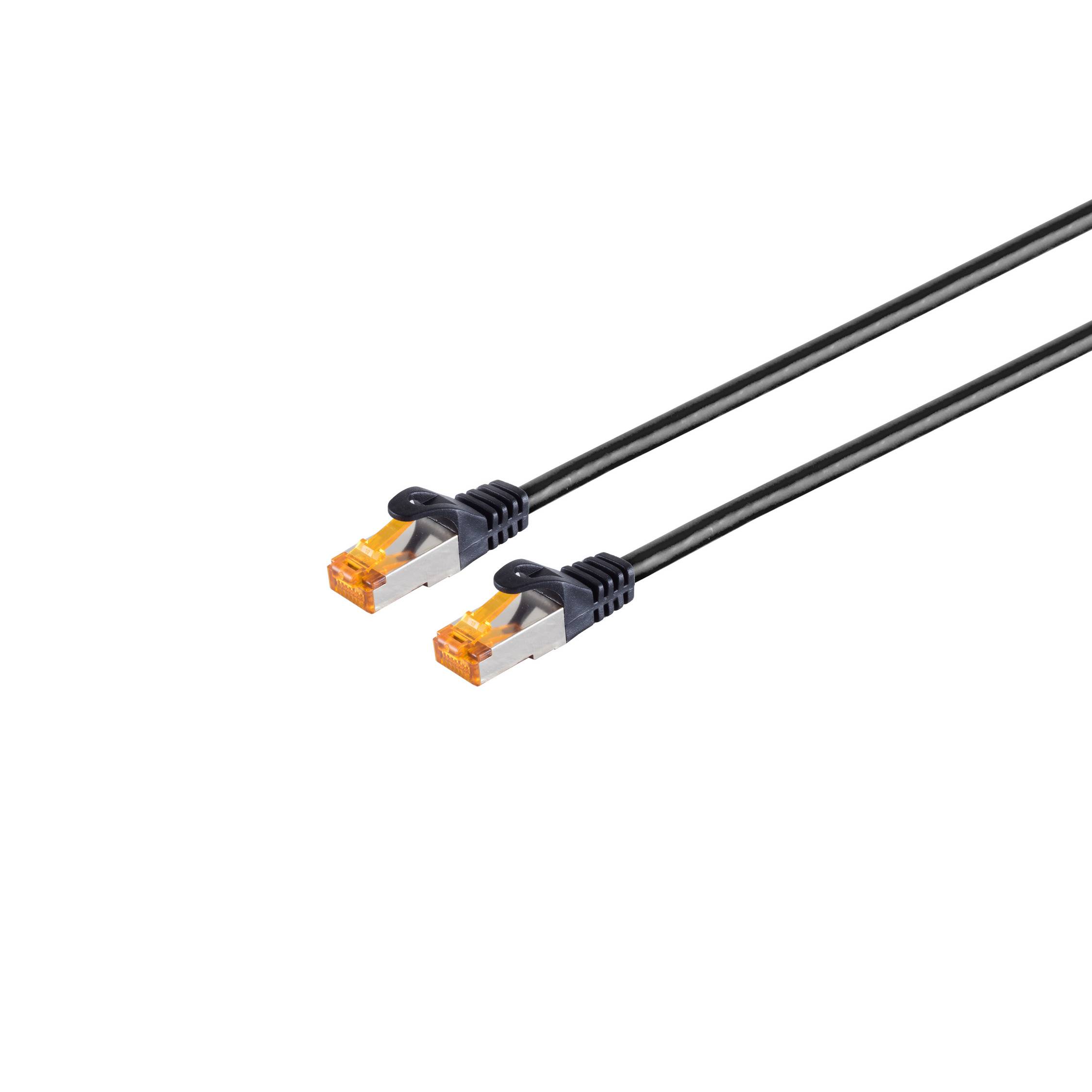 Patchkabel CAT 6a S/FTP Outdoor schwarz 10,0m-0