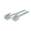 Western-Stecker 6/4/Western-Stecker 6/4 weiß 10m