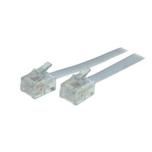 Western-Stecker 6/4/Western-Stecker 6/4 weiß 20m