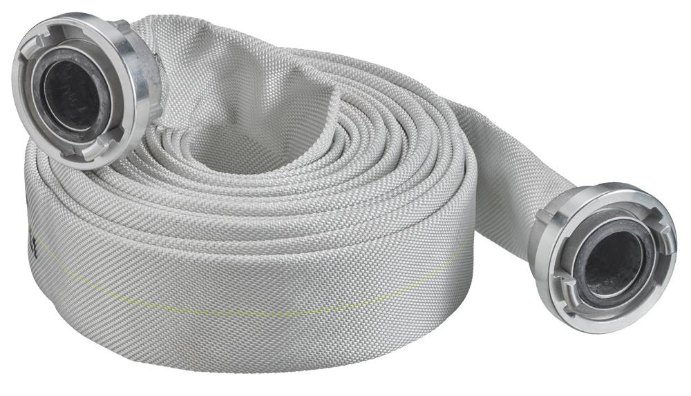 Gr .20 Meter B/75 *FW-SCHLAUCH* DIN 14811 **LÄNGE** weiß B/75 *FW-HOSE* DIN 1481