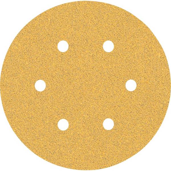 EXPERT C470 Schleifpapier mit 6 Löchern für Exzenterschleifer, 150 mm, G 60, 5-t