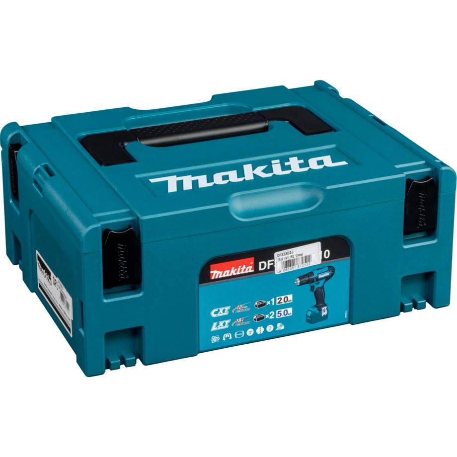 Makita DF333DZJ, Handbohrmaschine, Schwarz, Blau, 1700 RPM, 2,1 cm, 1 cm, 14 Nm-2