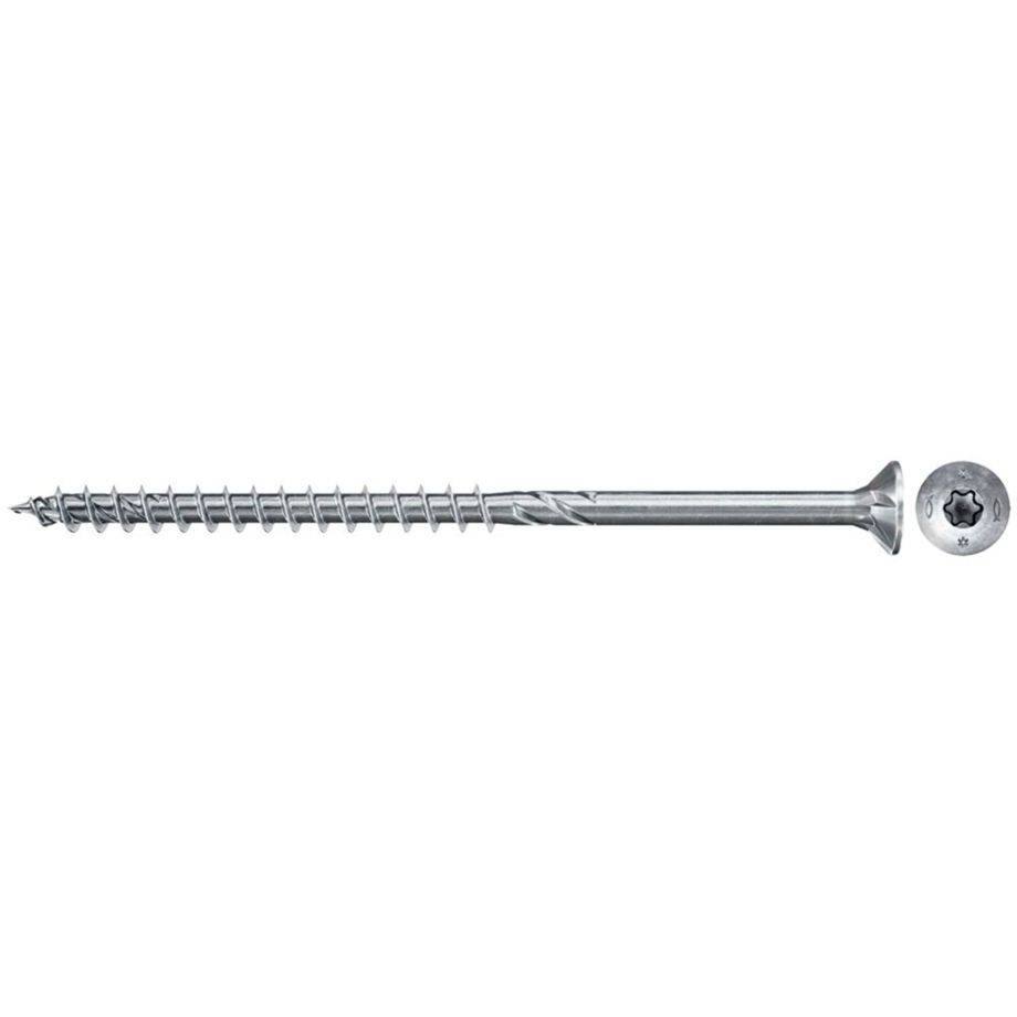 Fischer 670460, Schraube, Zink, Holz, Allgemeiner Nutzen, Teilgewinde, Flachkopf-0