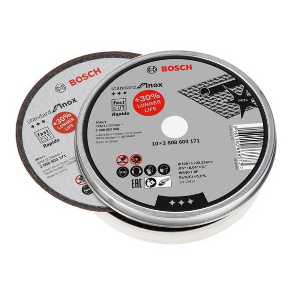 Bosch PRO Stainless Steel and Metal Trennscheibe 125 x 1 x 22,23 mm - 2608603255