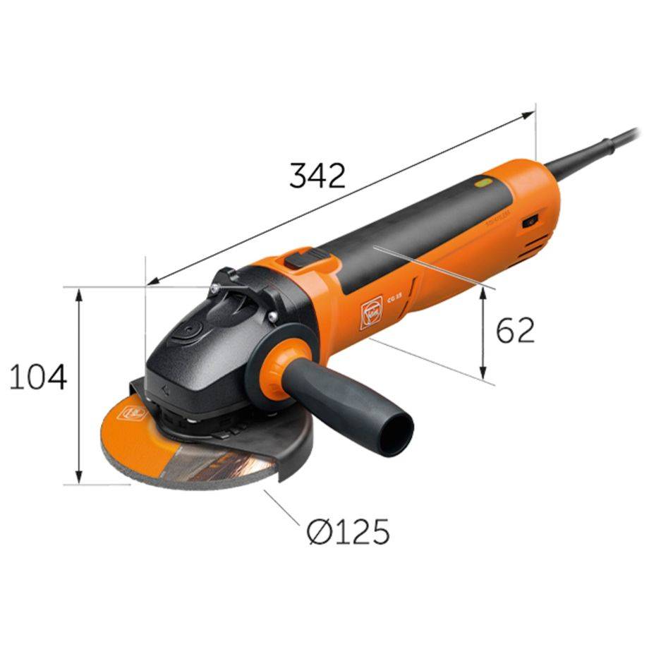 Fein CG 15-125 BL 72226760000 Winkelschleifer 125 mm 1500 W 230 V  