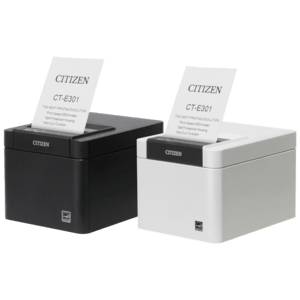 CITIZEN - CT-E301 USB 8 Punkte/mm 203dpi Cutter weiß - POS-Drucker - Thermotransferdruck-1
