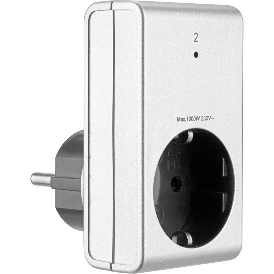 REV Ritter REV - Schaltersteckdose - kabellos - 433.92 MHz - Silber-2