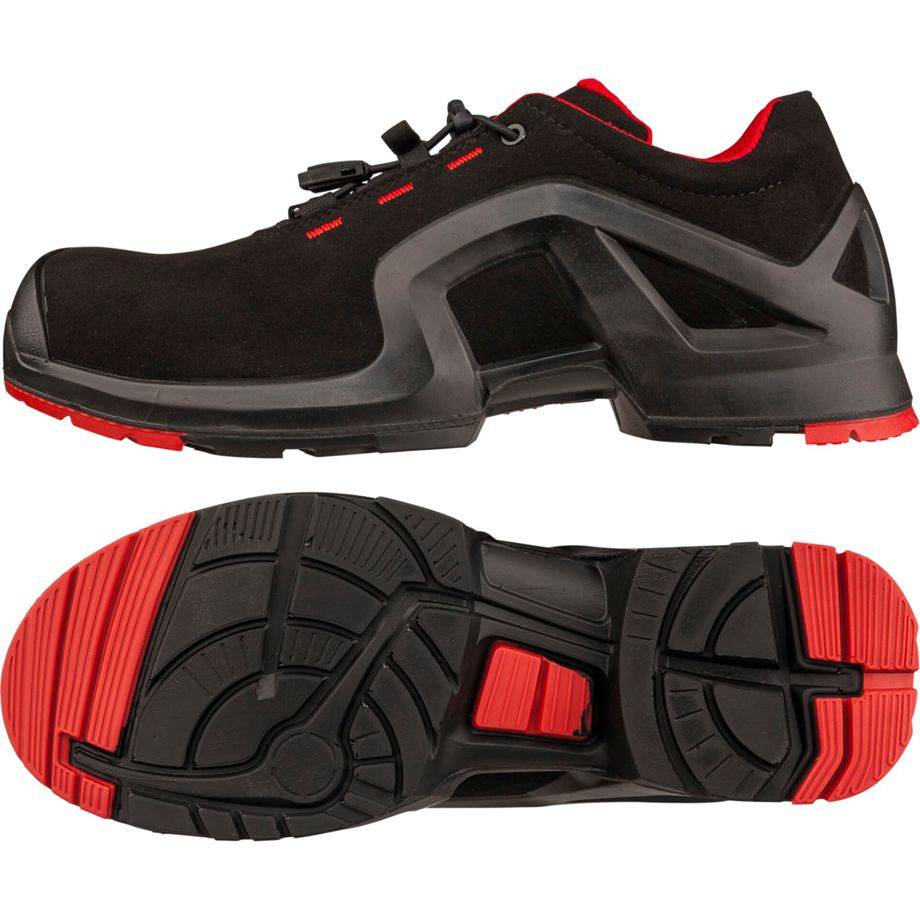Uvex 85162, Unisex, Erwachsener, Sicherheitsschuhe, Schwarz, Rot, ESD, S3, SRC, Speed-Schnürsenkel-1