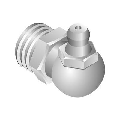 Frantos 10 St. DIN 71412 Kegelschmiernippel H3 “90° abgewinkelt“ M 8x1 - Stahl 5.8 verzinkt-0