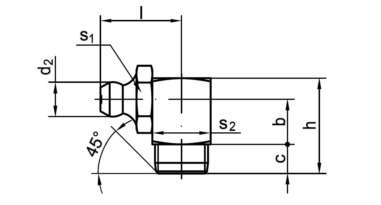 Frantos 10 St. DIN 71412 Kegelschmiernippel H3 “90° abgewinkelt“ M 8x1 - Stahl 5.8 verzinkt-1