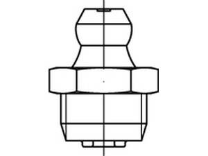 Frantos 10 St. DIN 71412 Kegelschmiernippel H1 “gerade“ M 6x1 - Stahl 5.8 verzinkt-2