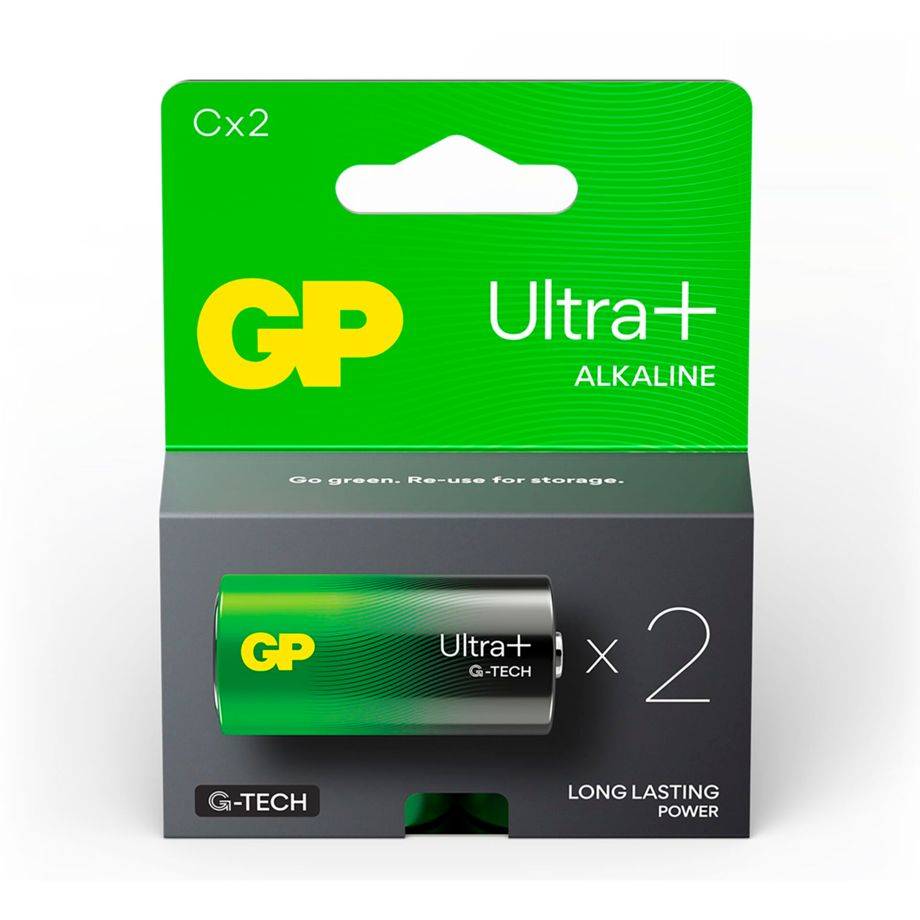 GP BATTERY - GP Ultra Plus - Batterie 2 x C - Alkalisch-2