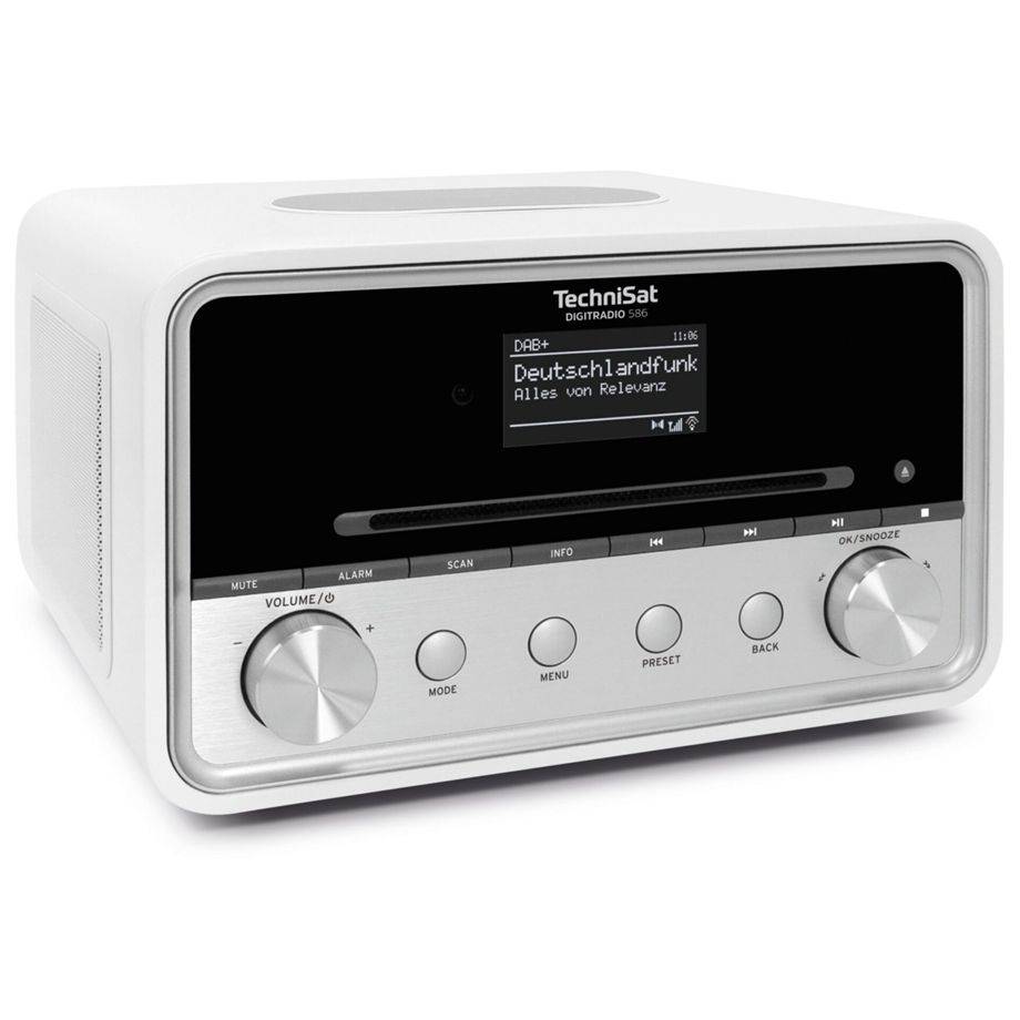 TechniSat DigitRadio 586 - DAB+-Radio - weiß - Silber-1