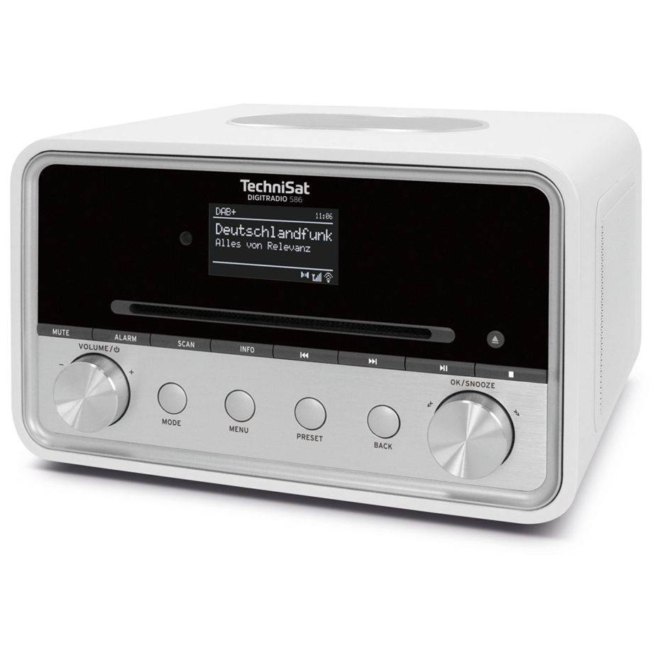 TechniSat DigitRadio 586 - DAB+-Radio - weiß - Silber-3