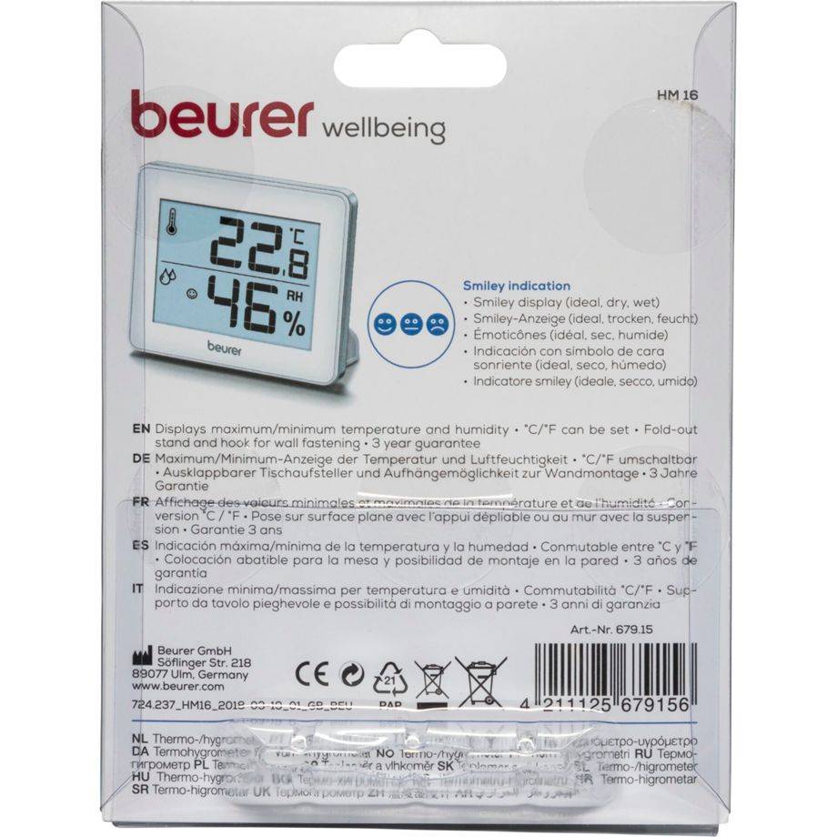 beurer HM 16 Thermometer weiß 67915-1