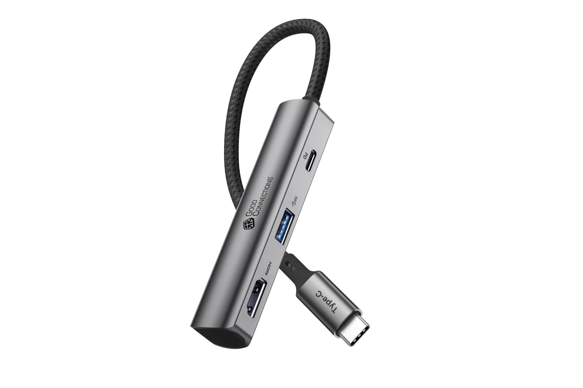 USB-C™-Hub (3-Port), 1x HDMI 2.0, 1x USB-C™ (PD 94W), USB 3.0 A, anthrazit-2