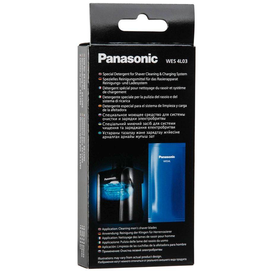 Panasonic WES4L03 - Reinigungslösung - für Rasierapparat (Packung mit 3)-0