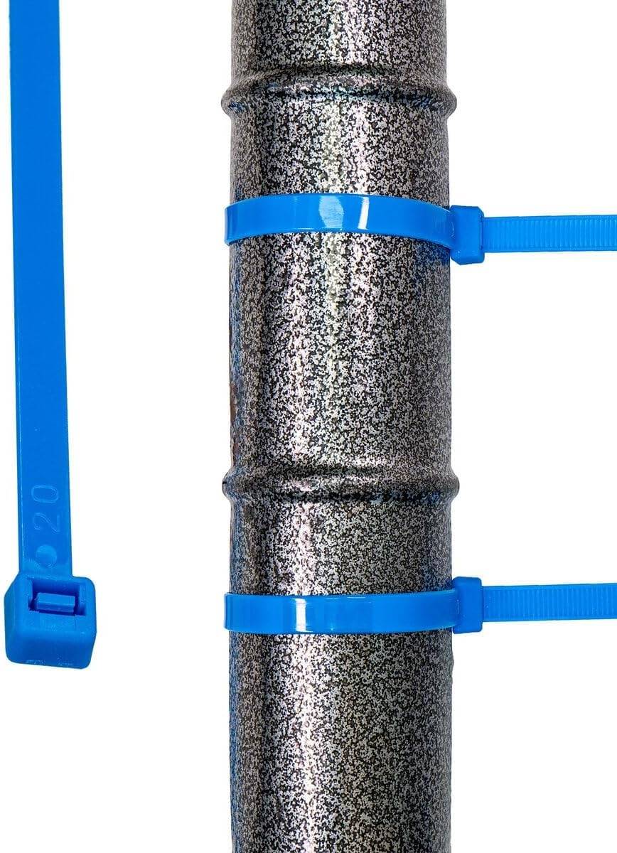 Kabelbinder 100 Stück blau UV beständig Universalbinder 4,8 x 200 mm-3