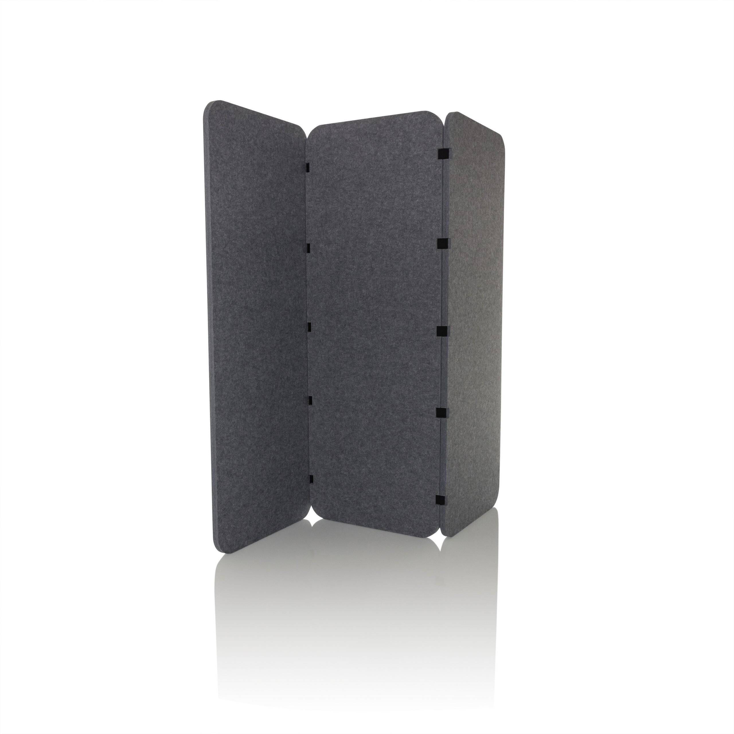 Akustik Trennwand Stellwand FLEXMIUT EL 160602,5 PET grau hjh OFFICE-0