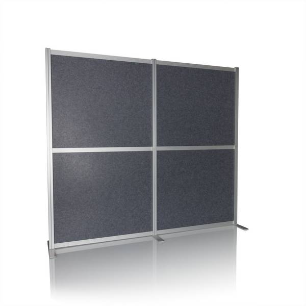Akustik Trennwand Stellwand FLEXMIUT MODUL 167x192 PET grau hjh OFFICE