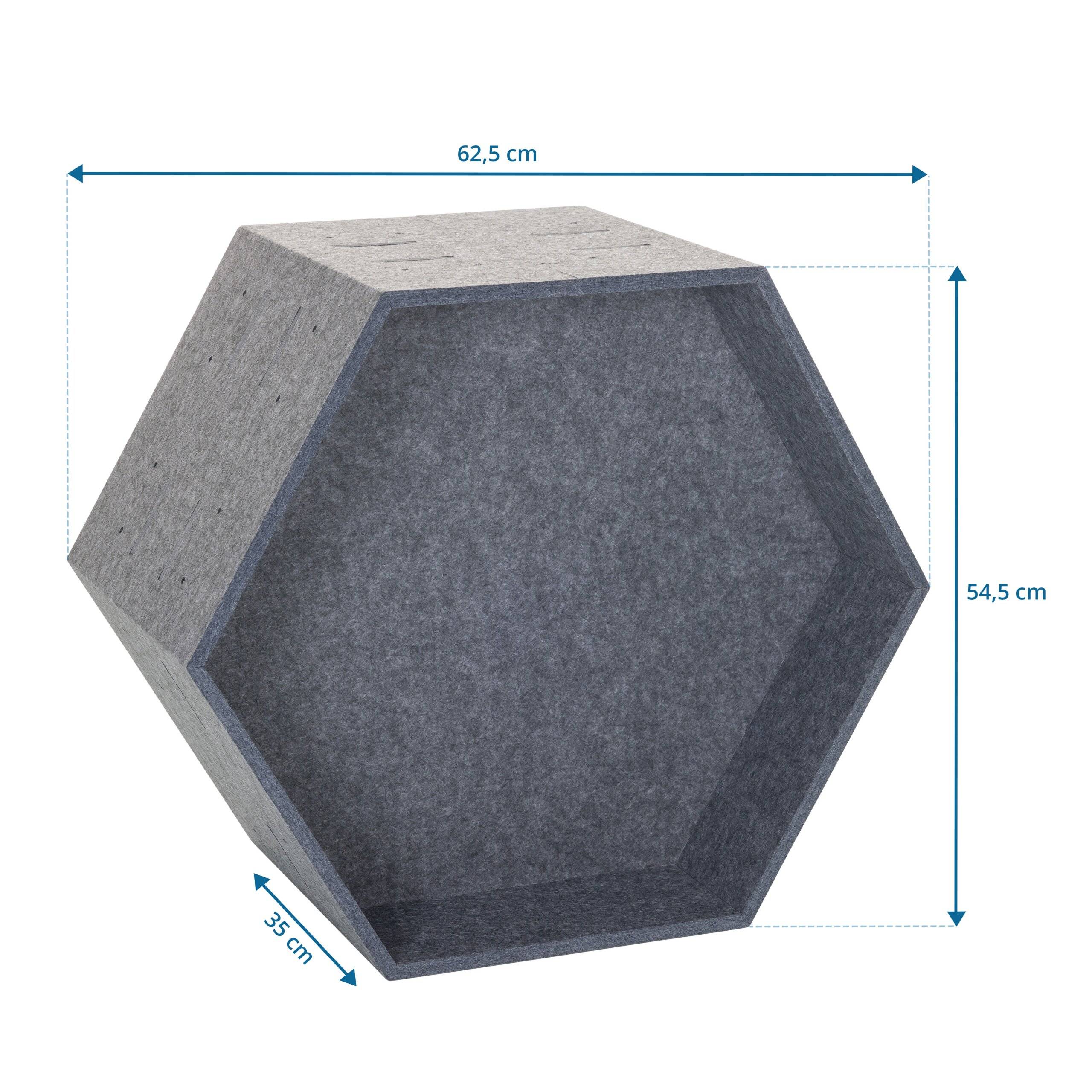 Akustik Trennelement Schallabsorber FLEXMIUT STORE B 36x54,525 modular PET grau hjh OFFICE-1