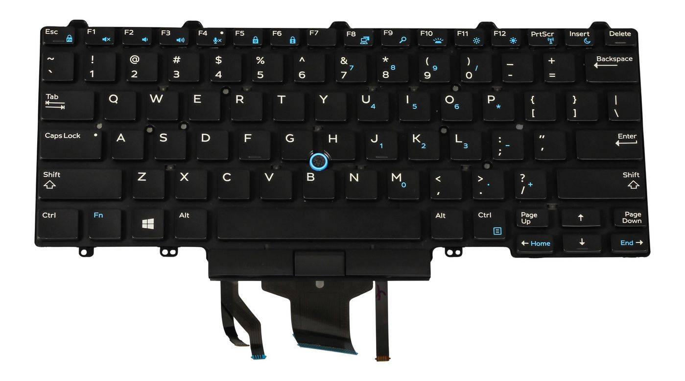 Dell Backlit keyboard for Latitude laptops 82 keys English-US - Tastatur - QWERTY-0