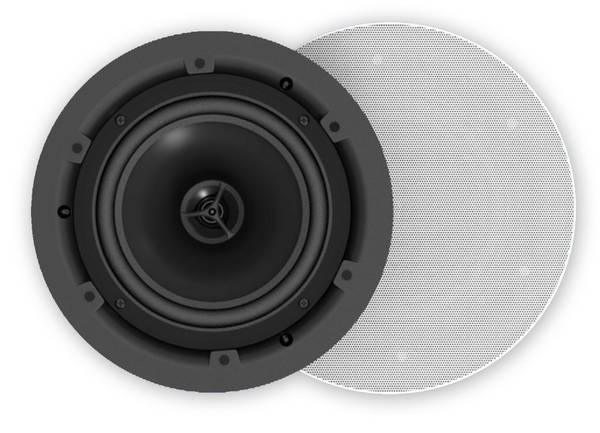 VLSPMTC60WT - Lautsprecher - 35 Watt - zweiweg - koaxial - weiß (Grill Farbe - w