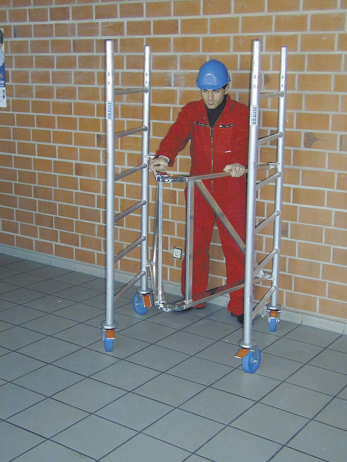 Faltgerüst,Arbeits H 4,8m,Gerüst H 4m,Bühne BxT 2000x600mm,Alu-2
