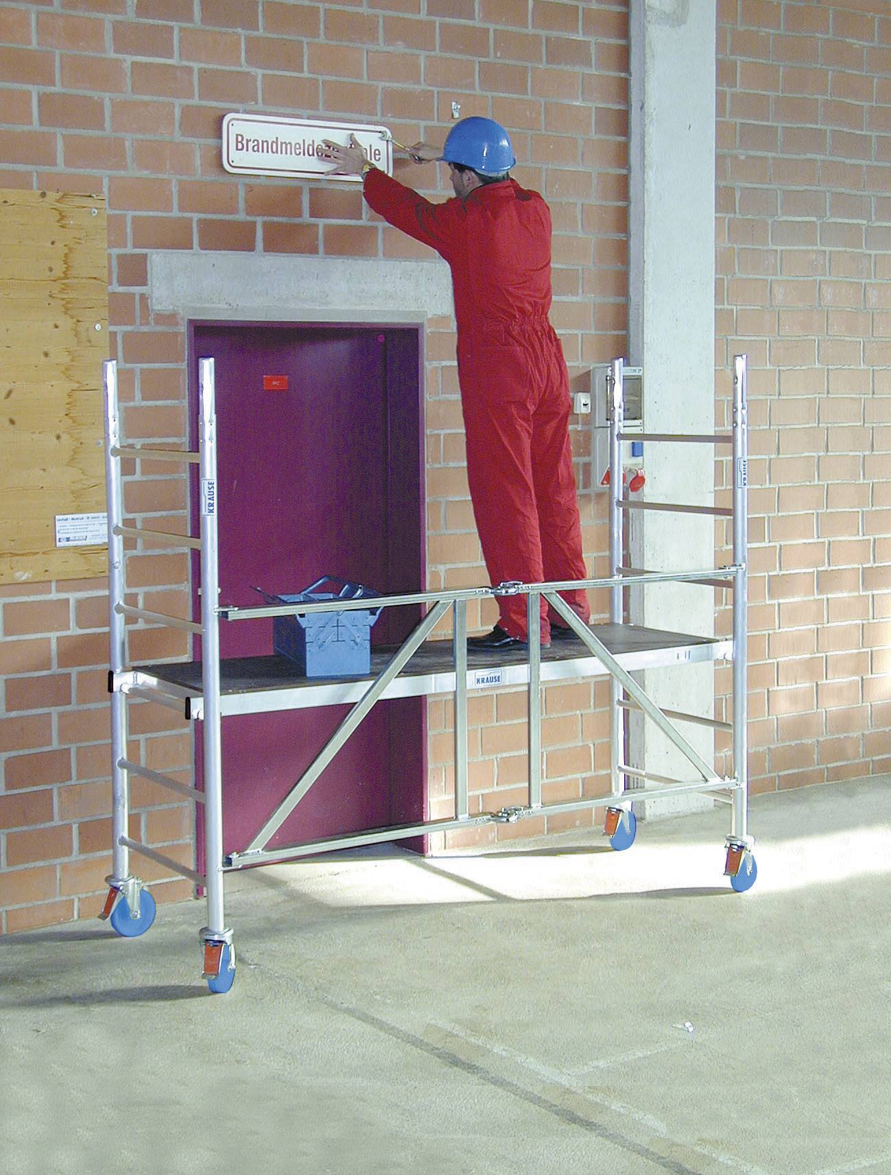 Faltgerüst,Arbeits H 4,8m,Gerüst H 4m,Bühne BxT 2000x600mm,Alu-3