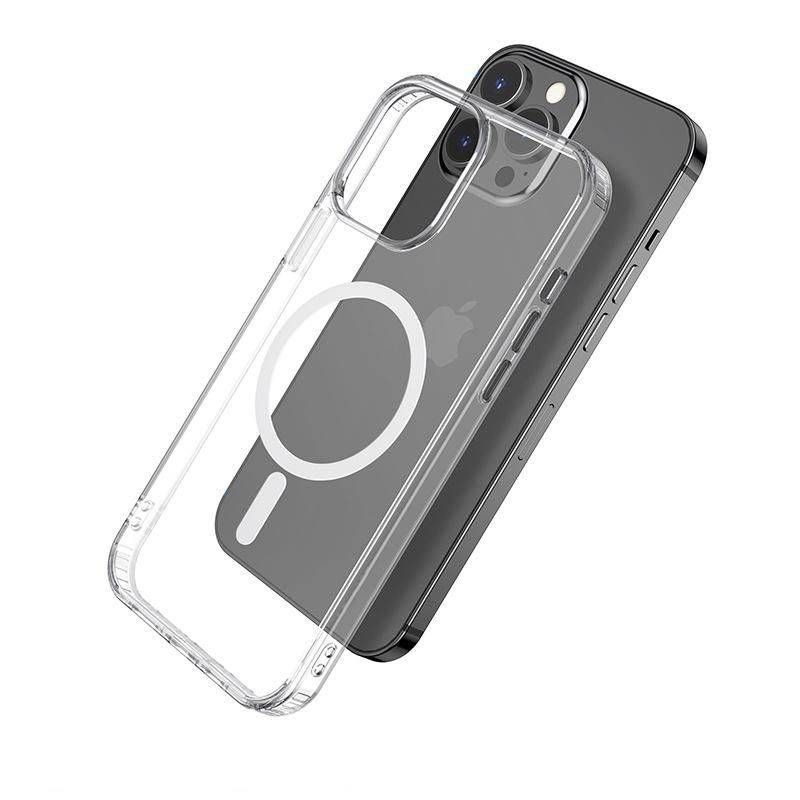 eSTUFF Hintere Abdeckung für Mobiltelefon - kompatibel mit MagSafe - Thermoplastisches Polyurethan (TPU)-0