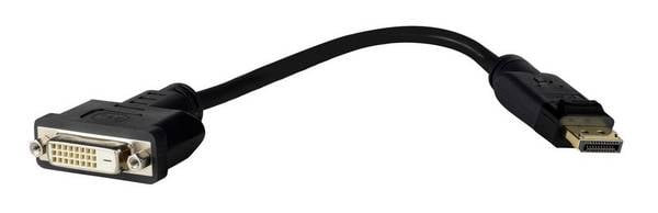 VivoLink PRODPADAPDVI DisplayPort DVI Black Video Cable Adapter (PRODPADAPDVI) Kabel &